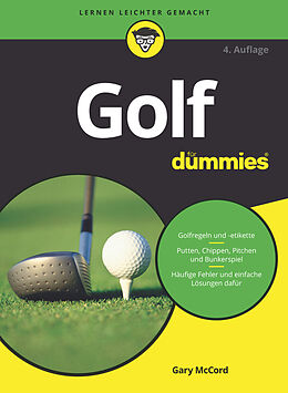 Kartonierter Einband Golf für Dummies von Gary McCord