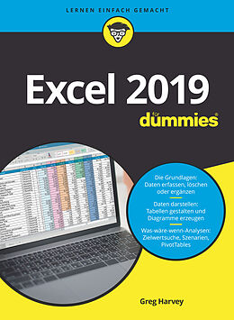 Kartonierter Einband Excel 2019 für Dummies von Greg Harvey
