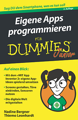 Couverture cartonnée Eigene Apps programmieren für Dummies Junior de Nadine Bergner, Thiemo Leonhardt