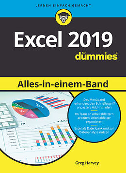 Kartonierter Einband Excel 2019 Alles in einem Band für Dummies von Greg Harvey