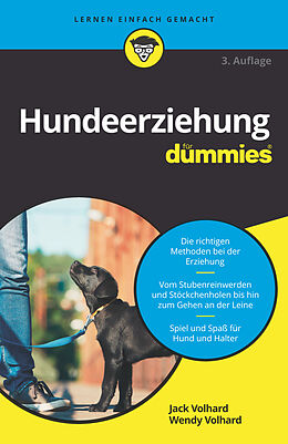 Kartonierter Einband Hunde richtig erziehen für Dummies von Jack Volhard, Wendy Volhard