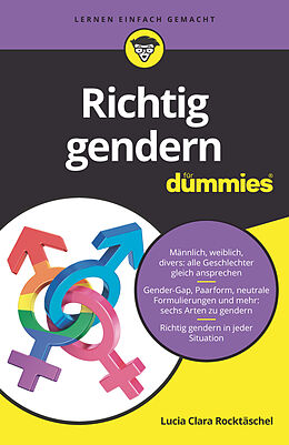 Kartonierter Einband Richtig gendern für Dummies von Lucia Clara Rocktäschel