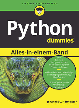 Kartonierter Einband Python für Dummies Alles-in-einem-Band von Johannes C. Hofmeister, Horst Schneider