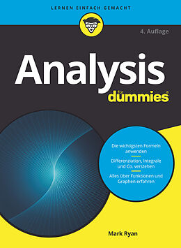 Kartonierter Einband Analysis für Dummies von Mark Ryan