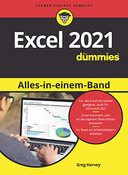 Kartonierter Einband Excel 2021 Alles-in-einem-Band für Dummies von Paul McFedries, Greg Harvey