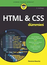 Kartonierter Einband HTML & CSS für Dummies von Florence Maurice