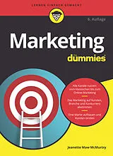 Kartonierter Einband Marketing für Dummies von Jeanette Maw McMurtry
