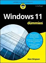 Kartonierter Einband Windows 11 für Dummies von Alan Simpson