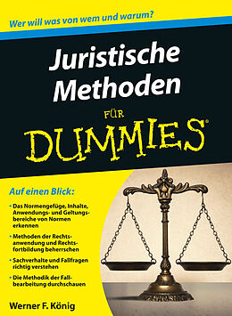 E-Book (epub) Juristische Methoden für Dummies von Werner König