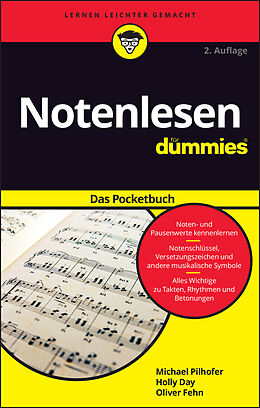 E-Book (epub) Notenlesen für Dummies Pocketbuch von Michael Pilhofer, Holly Day, Oliver Fehn
