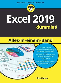 E-Book (epub) Excel 2019 Alles in einem Band für Dummies von Greg Harvey