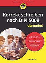 E-Book (epub) Korrekt schreiben nach DIN 5008 für Dummies von Uwe Freund