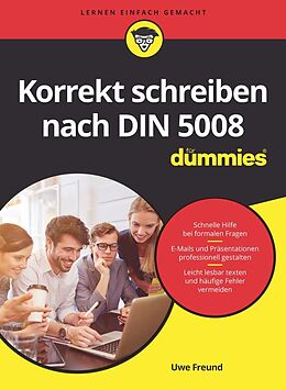 E-Book (epub) Korrekt schreiben nach DIN 5008 für Dummies von Uwe Freund