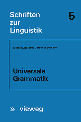 Kartonierter Einband Universale Grammatik von Richard Montague
