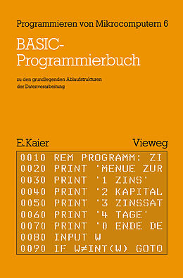 Kartonierter Einband BASIC-Programmierbuch von Ekkehard Kaier