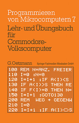 Kartonierter Einband Lehr- und Übungsbuch für Commodore-Volkscomputer von Gerhard Oetzmann