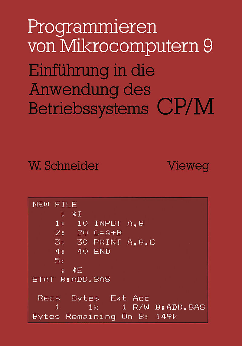 Einführung in die Anwendung des Betriebssystems CP/M