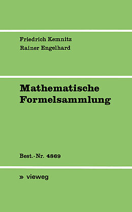 Kartonierter Einband Mathematische Formelsammlung von Arnfried Kemnitz, Rainer Engelhard