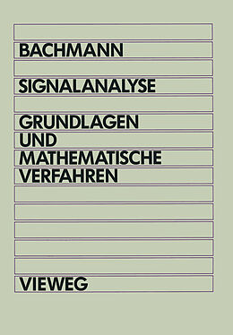 Kartonierter Einband Signalanalyse von Wolfgang Bachmann