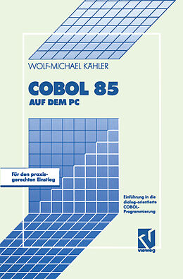 Kartonierter Einband COBOL 85 auf dem PC von Wolf-Michael Kähler