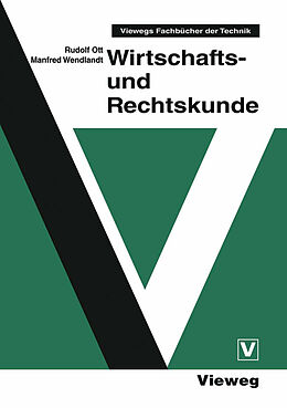 Kartonierter Einband Wirtschafts- und Rechtskunde von Rudolf Ott