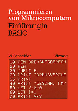 Kartonierter Einband Einführung in BASIC von Wolfgang Schneider