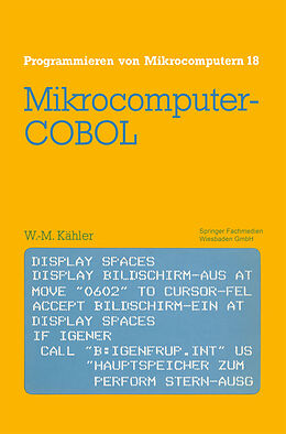 Kartonierter Einband Mikrocomputer-COBOL von Wolf-Michael Kähler