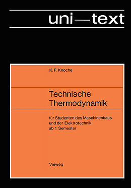 Kartonierter Einband Technische Thermodynamik von Karl Friedrich Knoche