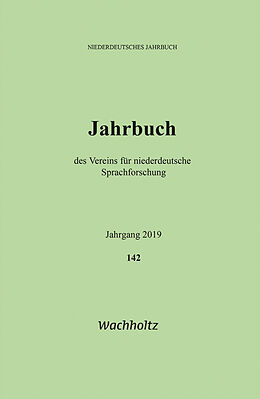 Kartonierter Einband Niederdeutsches Jahrbuch 142 (2019) von 