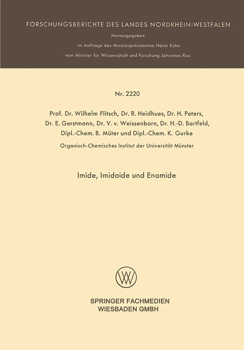 Imide, Imidoide und Enamide