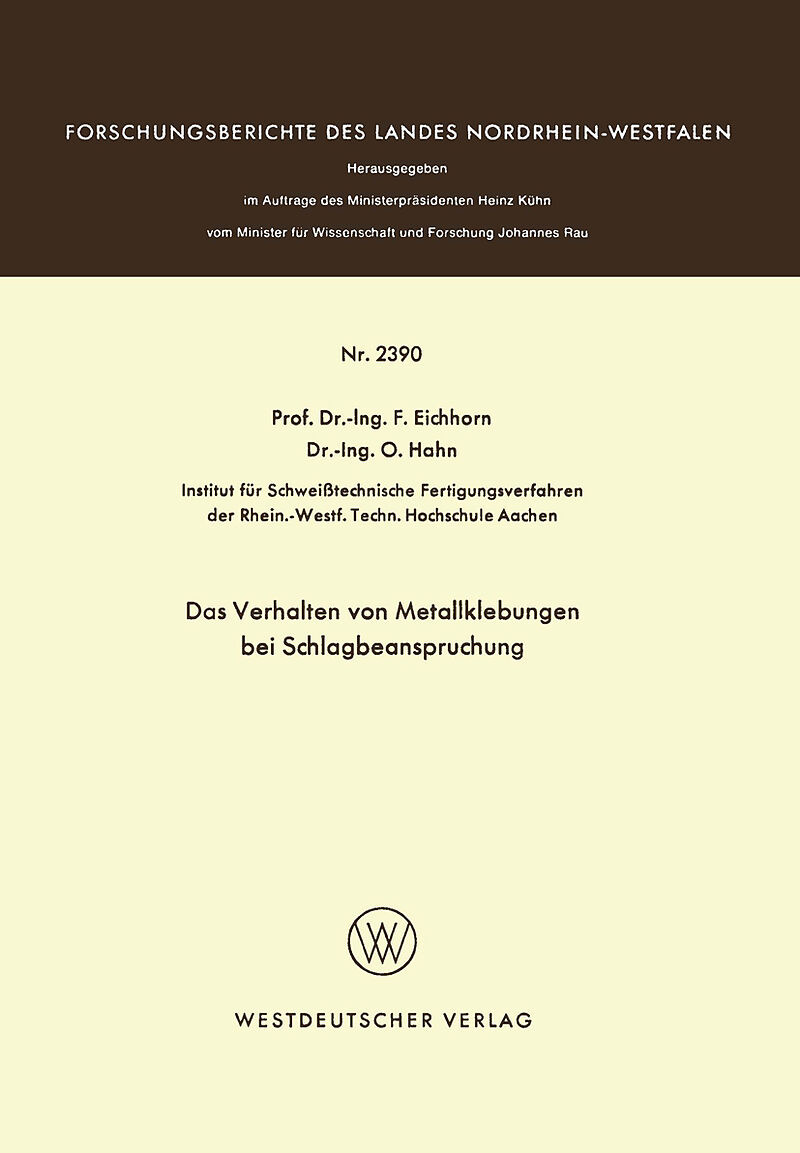 Das Verhalten von Metallklebungen bei Schlagbeanspruchung