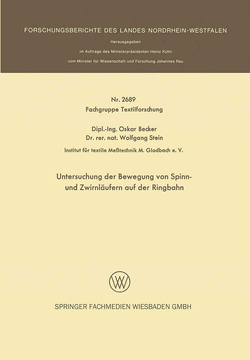 Untersuchung der Bewegung von Spinn- und Zwirnläufern auf der Ringbahn
