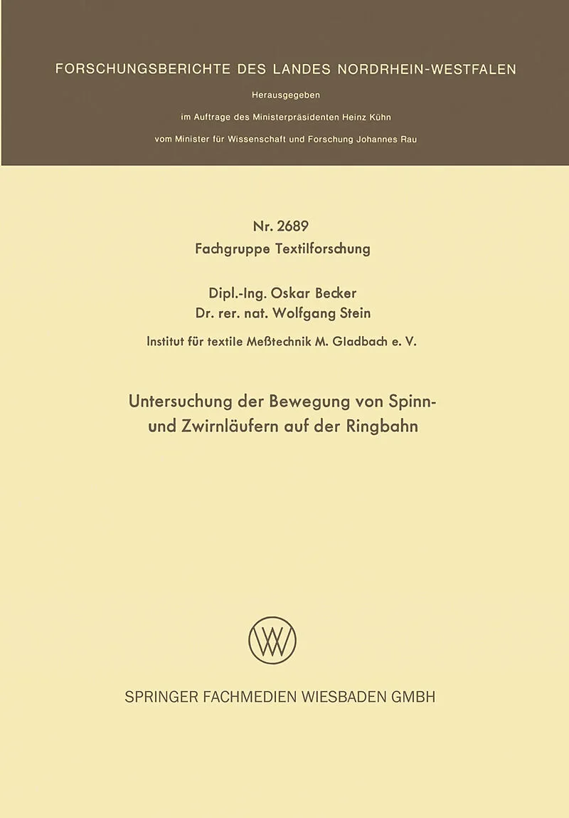 Untersuchung der Bewegung von Spinn- und Zwirnläufern auf der Ringbahn