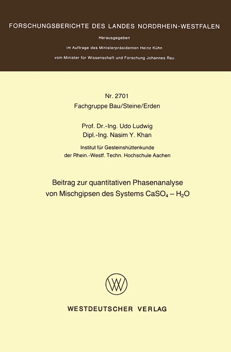 Beitrag zur quantitativen Phasenanalyse von Mischgipsen des Systems CaSO4  H2O