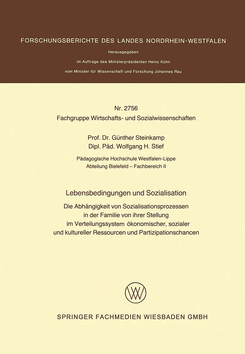 Lebensbedingungen und Sozialisation