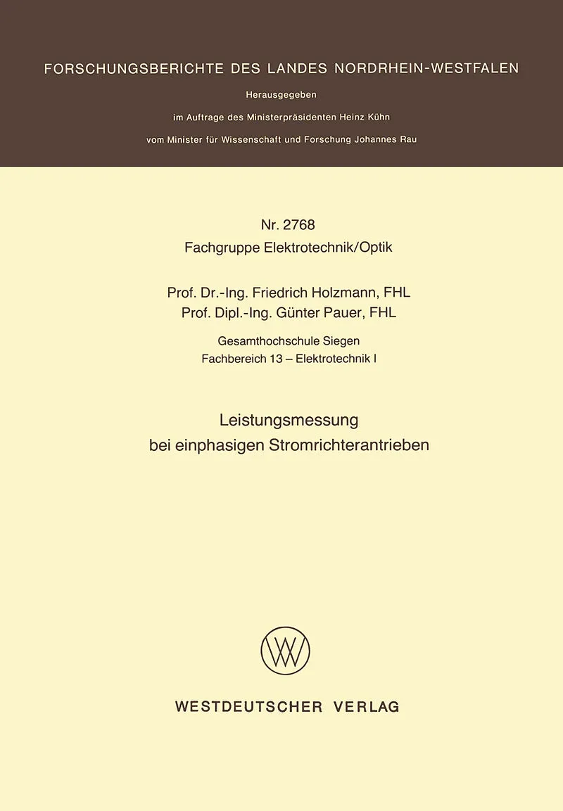 Leistungsmessung bei einphasigen Stromrichterantrieben