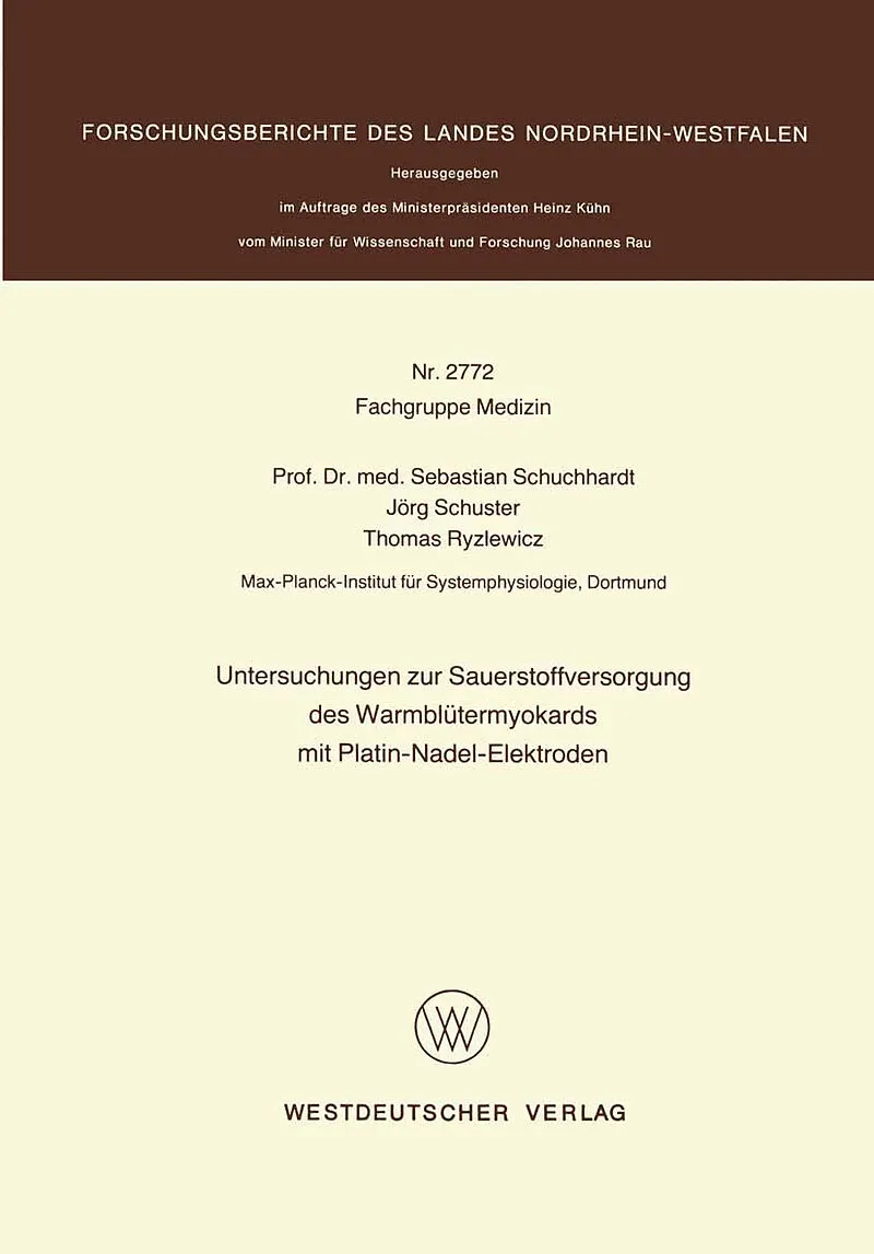 Untersuchungen zur Sauerstoffversorgung des Warmblütermyokards mit Platin-Nadel-Elektroden