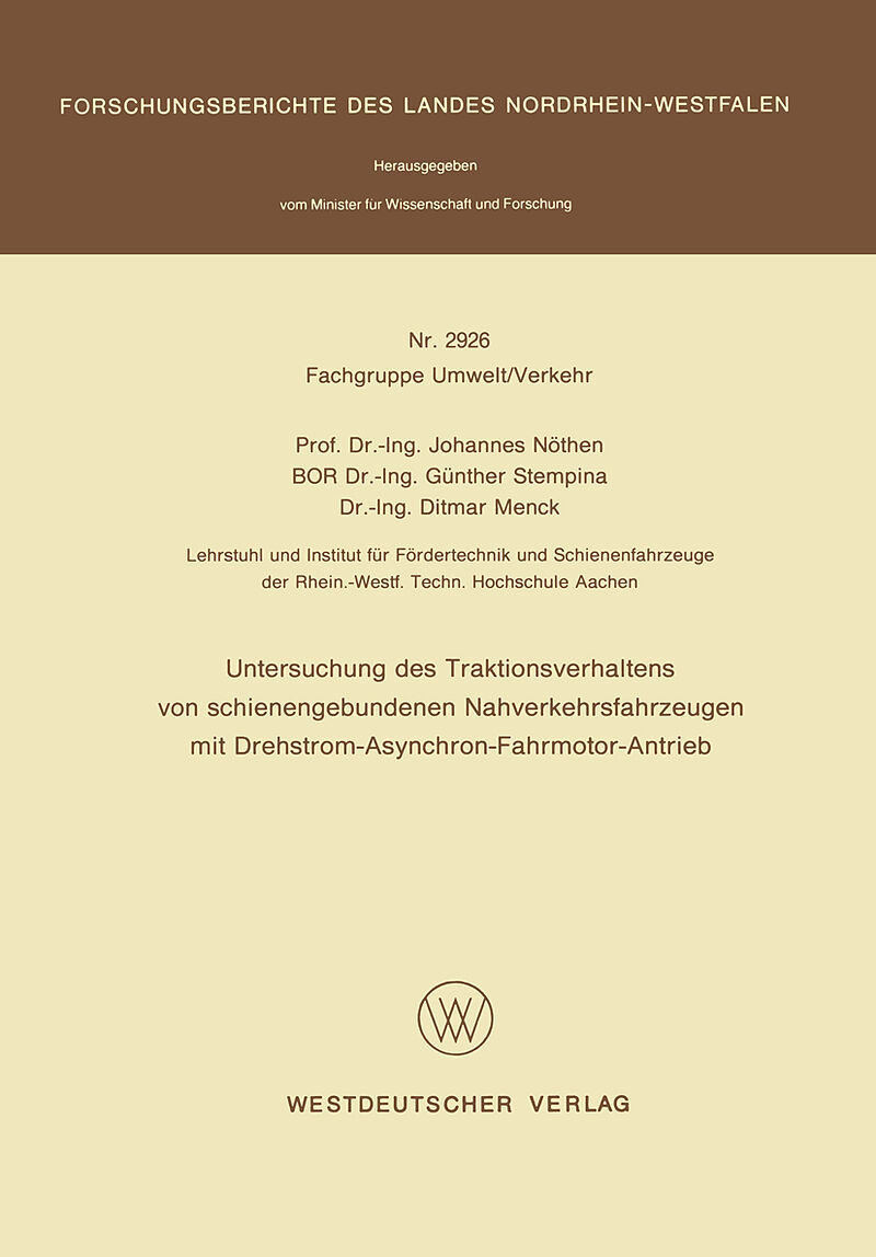 Untersuchung des Traktionsverhaltens von schienengebundenen Nahverkehrsfahrzeugen mit Drehstrom-Asynchron-Fahrmotor-Antrieb
