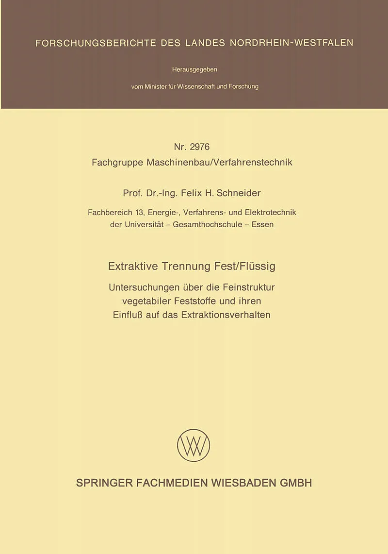 Extraktive Trennung Fest/Flüssig