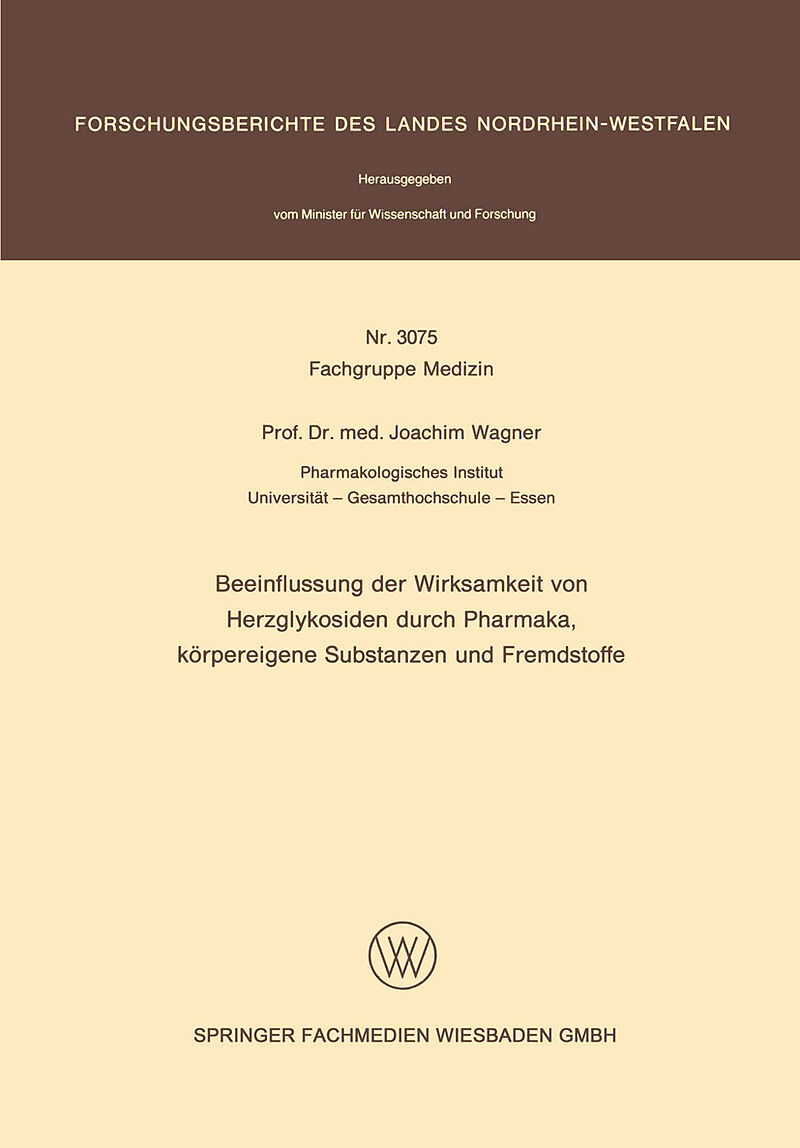 Beeinflussung der Wirksamkeit von Herzglykosiden durch Pharmaka, körpereigene Substanzen und Fremdstoffe