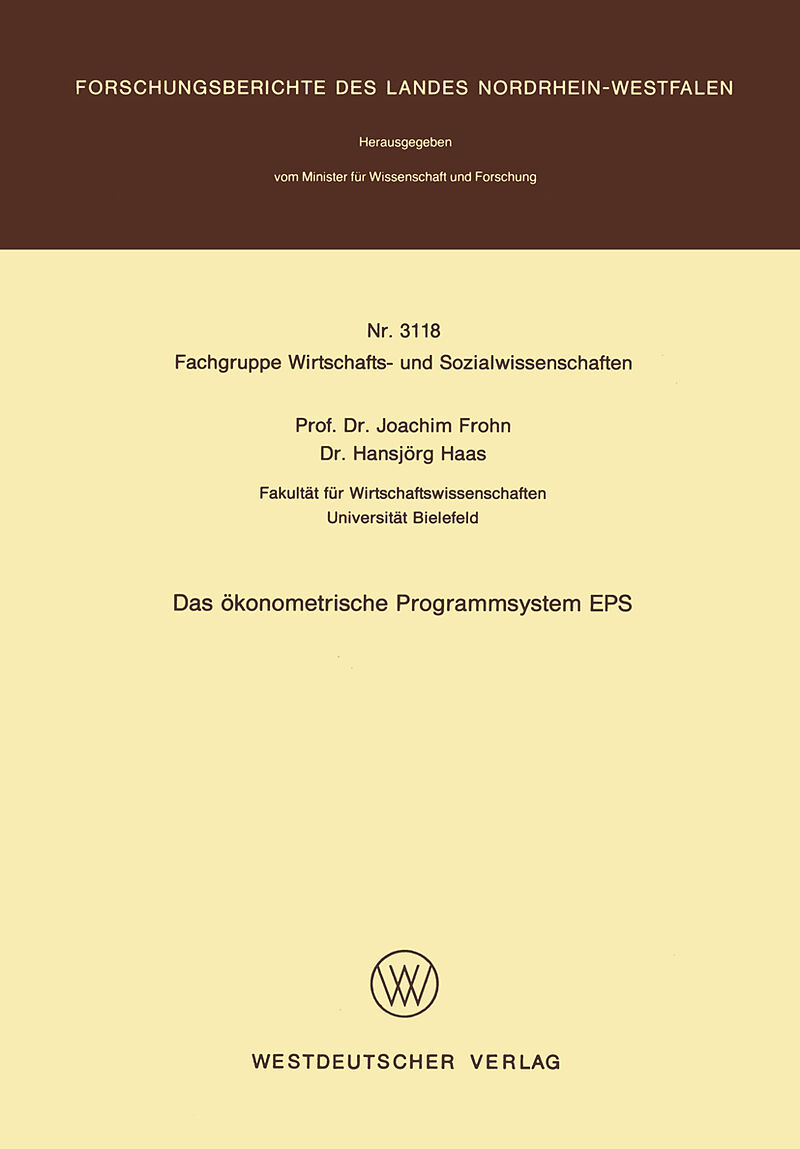 Das ökonometrische Programmsystem EPS