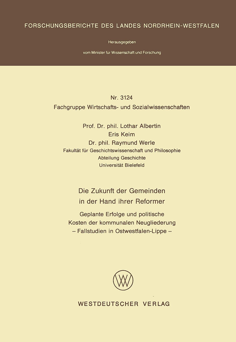 Die Zukunft der Gemeinden in der Hand ihrer Reformer