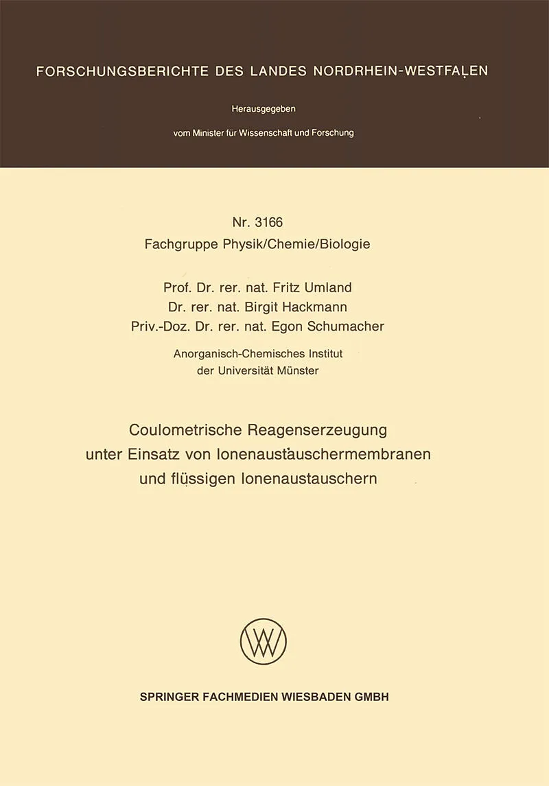 Coulometrische Reagenserzeugung unter Einsatz von Ionenaustauschermembranen und flüssigen Ionenaustauschern