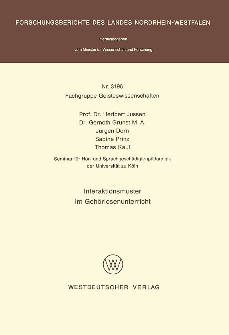 Interaktionsmuster im Gehörlosenunterricht