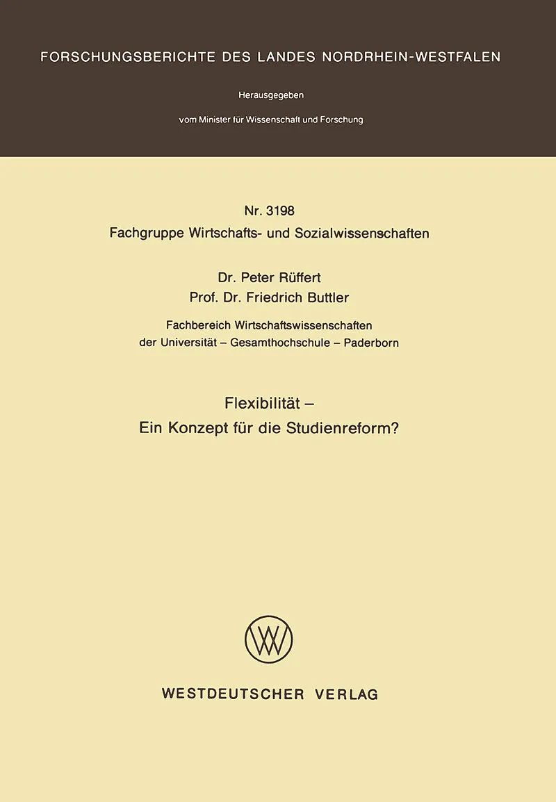 Flexibilität  Ein Konzept für die Studienreform?