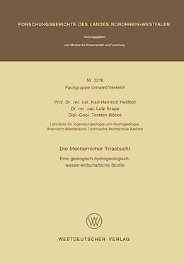 Kartonierter Einband Die Mechernicher Triasbucht von Karl-Heinrich Heitfeld