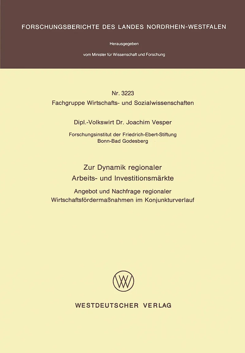 Zur Dynamik regionaler Arbeits- und Investitionsmärkte