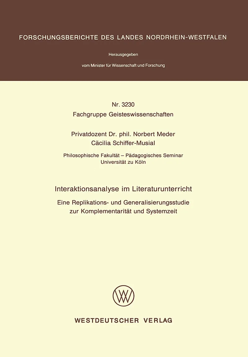 Interaktionsanalyse im Literaturunterricht
