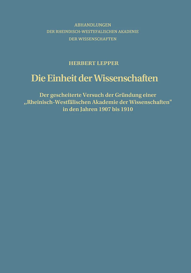 Die Einheit der Wissenschaften