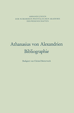 Kartonierter Einband Athanasius von Alexandrien von Christel Butterweck
